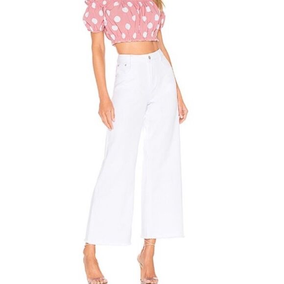 NEW Superdown Revolve Lucy crop flare high waisted denim jeans xs - Picture 1 of 10
